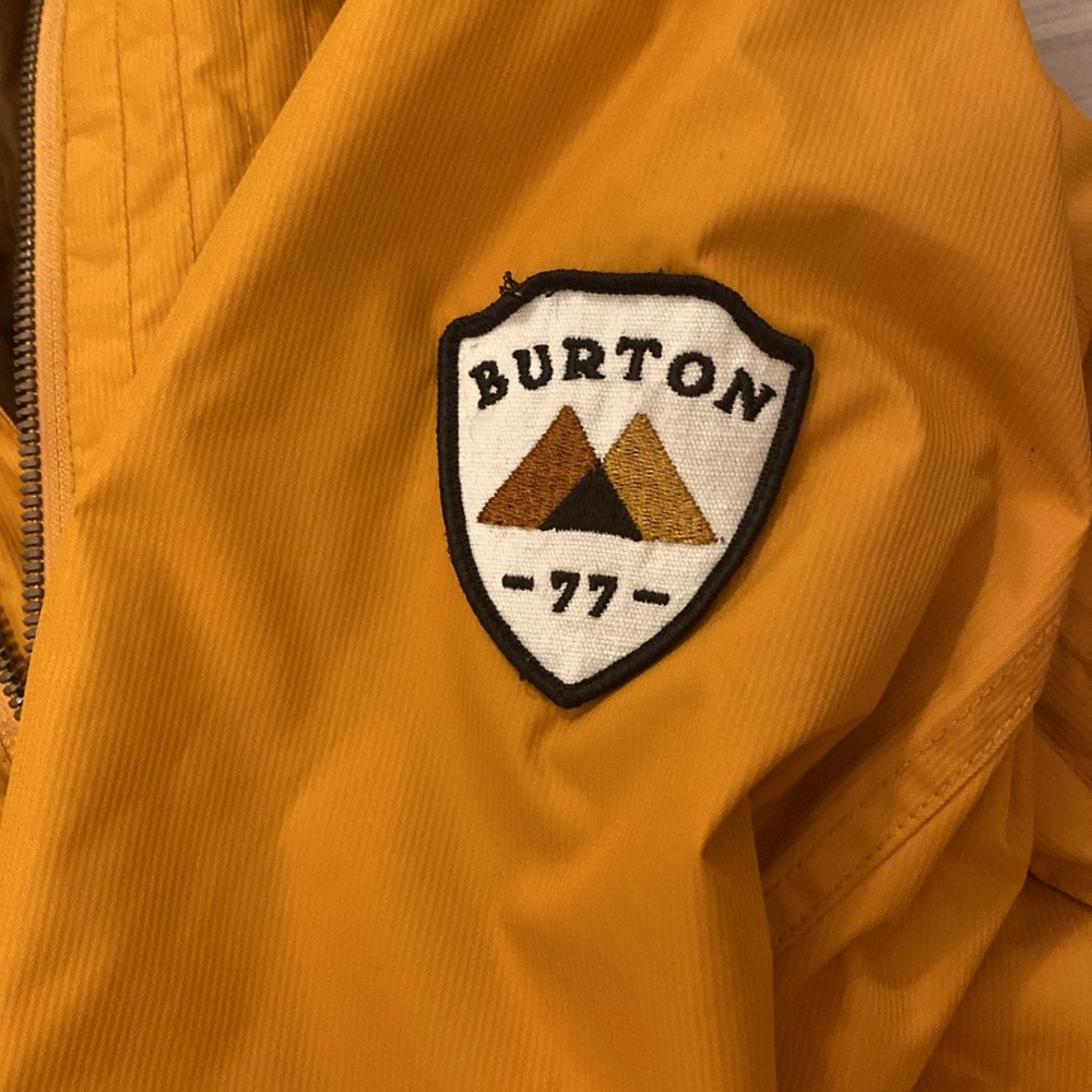 Burton Dry Ride Mustard Yellow Hooded Jacket - Picture 4 of 8